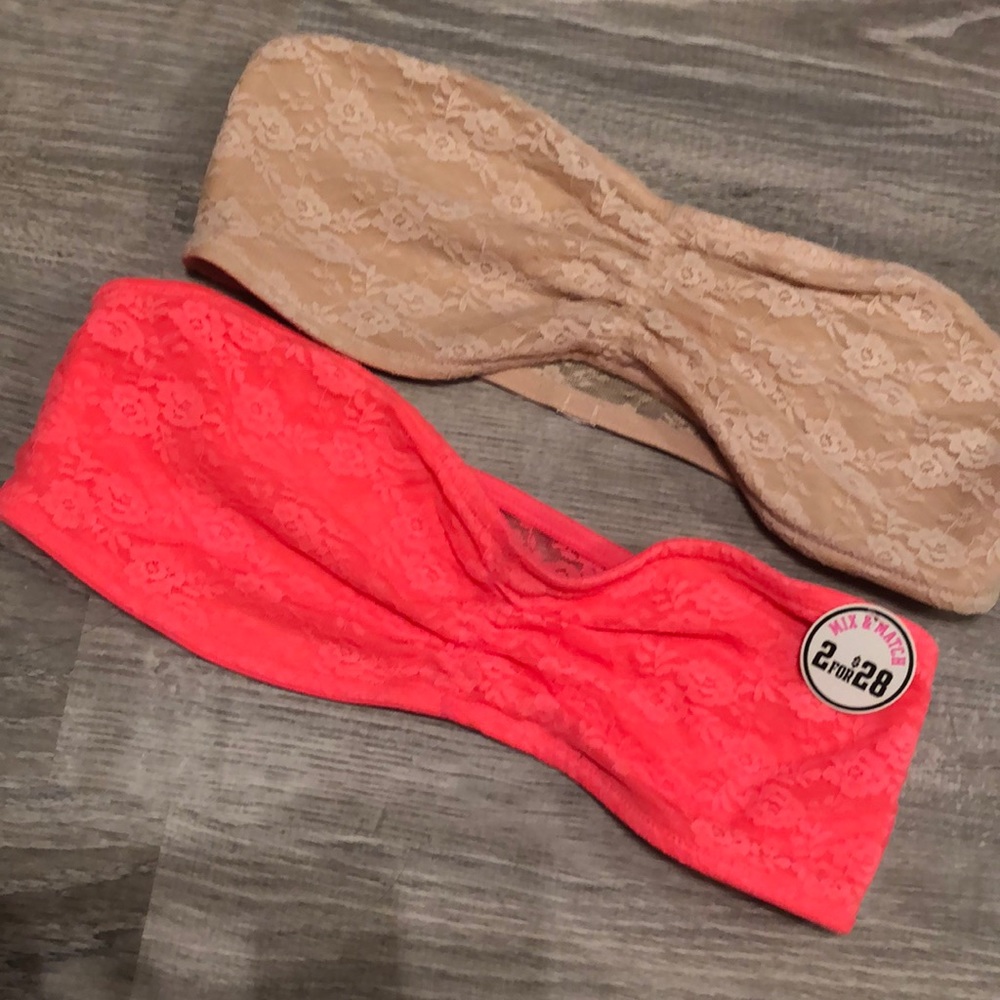 TWO! NWT Victoria’s Secret Bandeaus